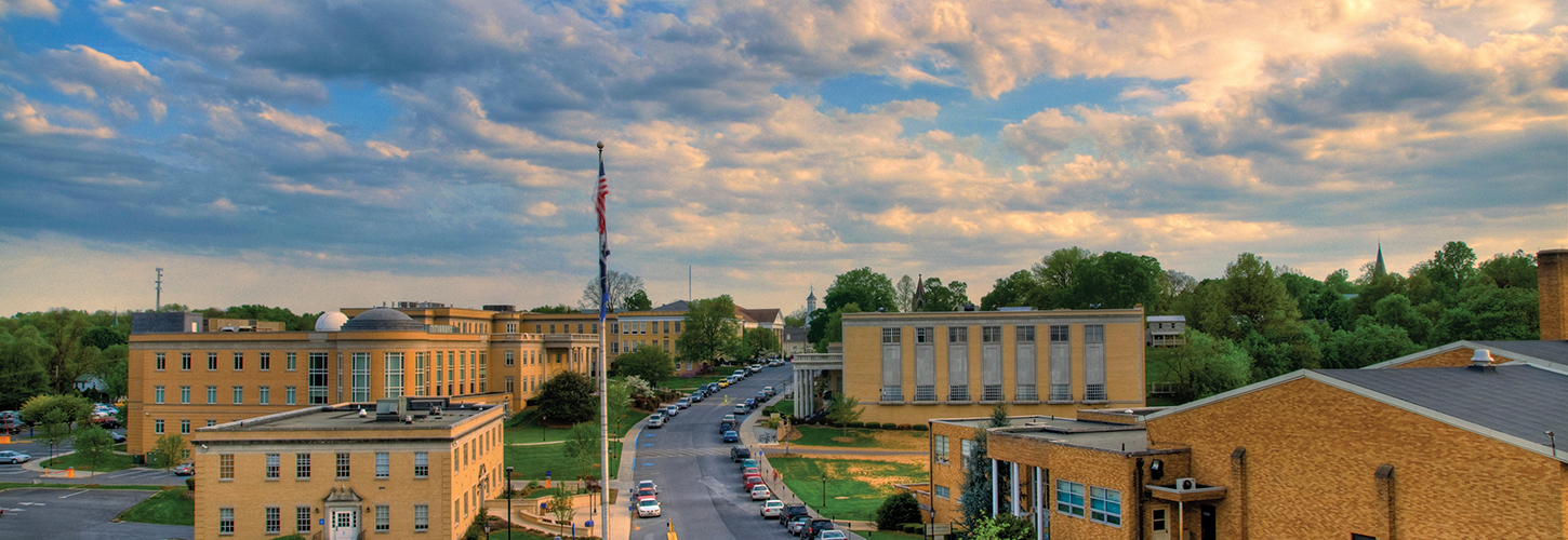 Skyline view of Shepherd Univ.