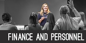Finance and personnel section header image