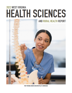 wv health sciences and rural health report 2022 cover image of health sciences report cover