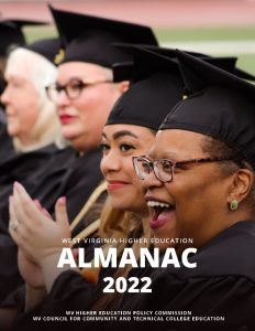Image of the cover of the 2022 Higher Education Almanac book.