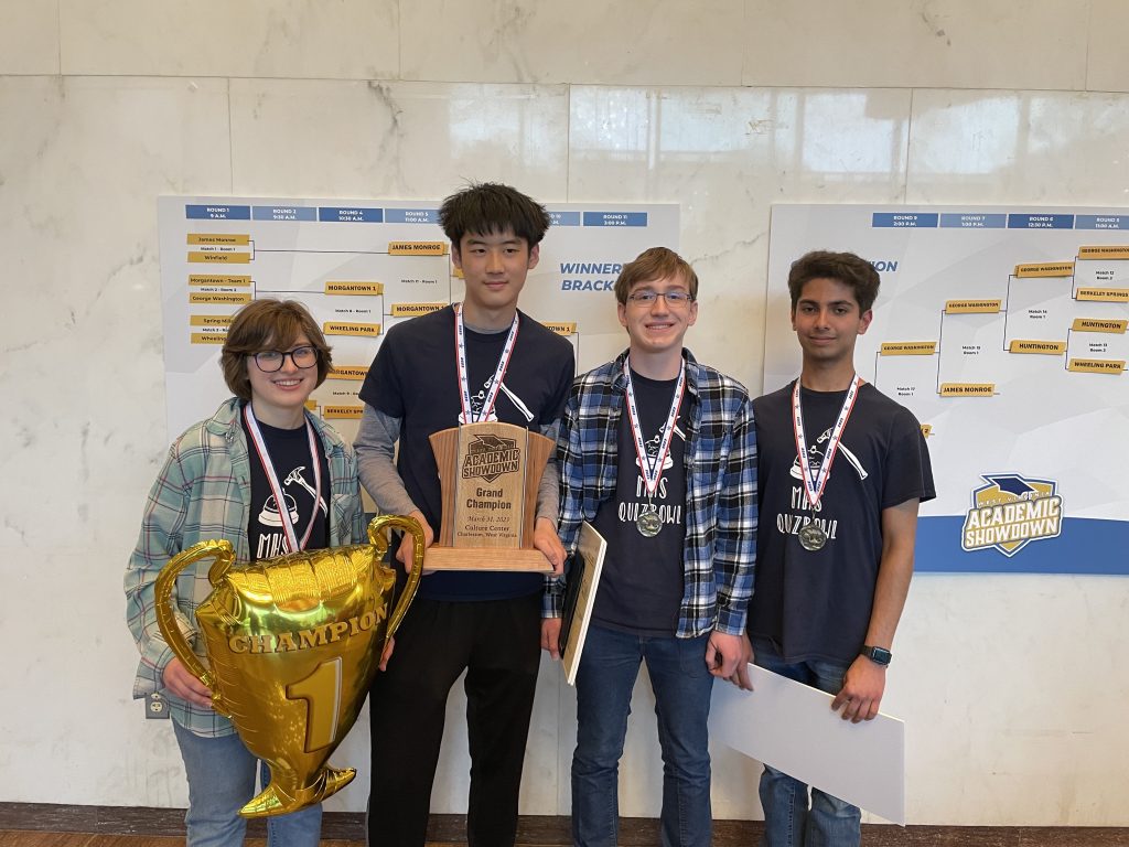 Morgantown High School Team 1 is the 2023 Academic Showdown Grand Champion.